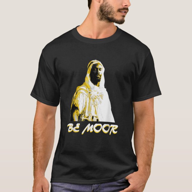 Camiseta Camisas de té norteamericanas moro vestirse como r (Anverso)