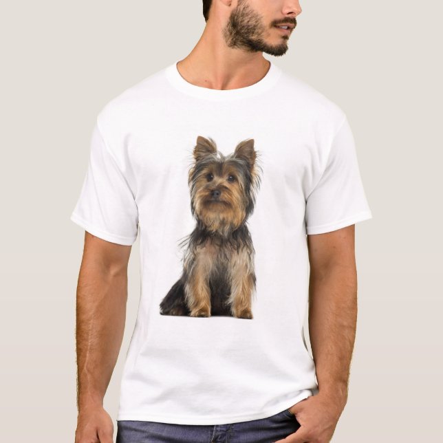 Camiseta Camisas de Tee de Perro de Yorkshire Terrier (Anverso)