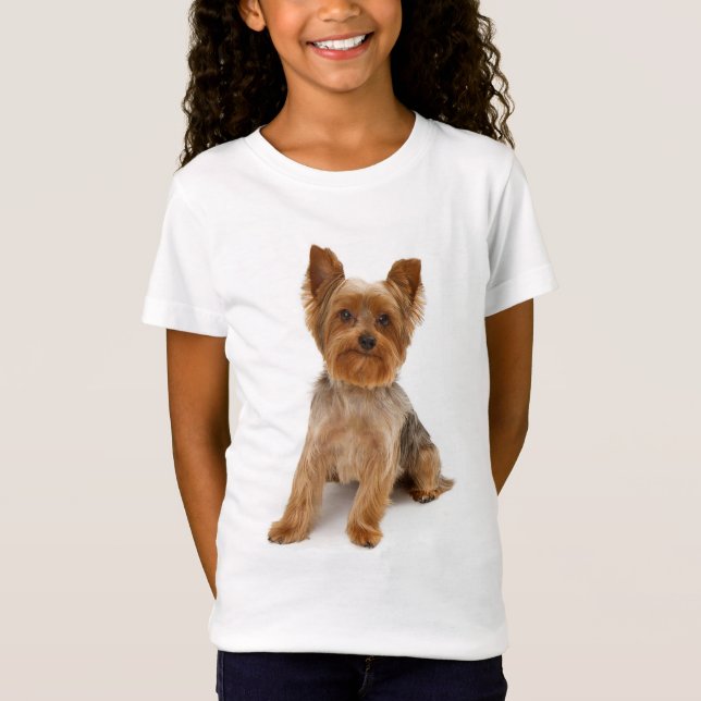 Camiseta Camisas de Tee de Perro de Yorkshire Terrier (Anverso)