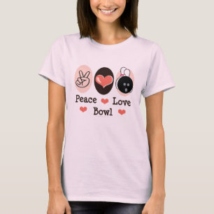 Camiseta Camisas de Tee Organic de Peace Love Bowl