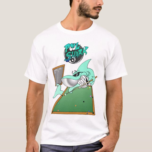 Camiseta Camisas de Tiburón de Piscina (Anverso)