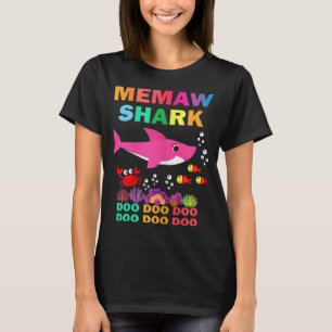 Camiseta Camisas de tiburón memaw conmemoran la madre de fa