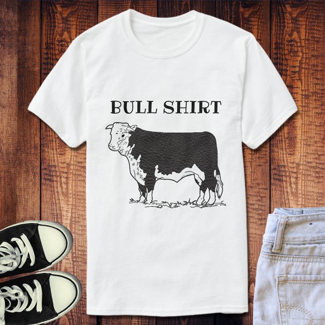 Camiseta Camisas De Toros Blancas Y Negras (Subido por el creador)