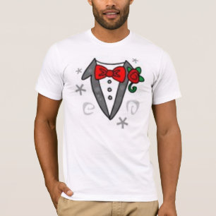 Camiseta Camisas de Tuxedo