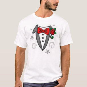 Camiseta Camisas de Tuxedo
