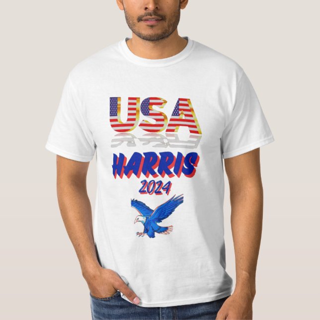 Camiseta Camisas de Usa Harris 2024 (Anverso)