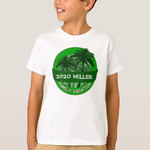 Camiseta Camisas de vacaciones con nombre propio de palmera