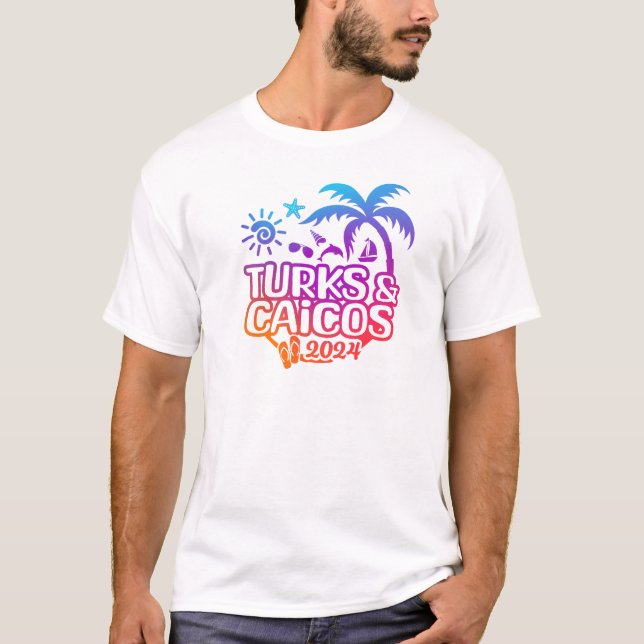 Camiseta Camisas de vacaciones o de viaje de Turcas y Caico (Anverso)