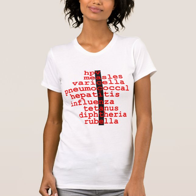 Camiseta Camisas de vacunación (para hombres, mujeres y niñ (Anverso)