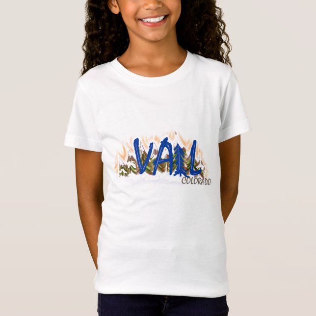 Camiseta Camisas de Vail Colorado (Anverso)