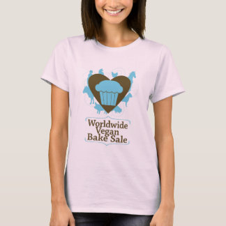 Camiseta Camisas de venta de pasteles veganos a nivel mundi