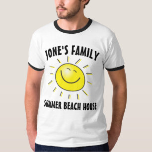 CAMISETA CAMISAS DE VERANO PARA FAMILIA DE CASAS DE PLAYA