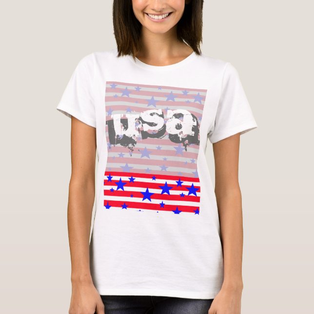 Camiseta Camisas de verano patrióticas de Estados Unidos 4  (Anverso)