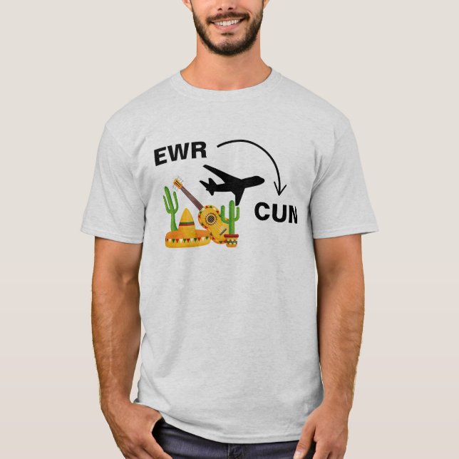 Camiseta Camisas de viaje a Cancún México (Anverso)