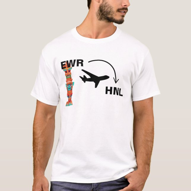 Camiseta Camisas de viaje a Honolulu Hawaii (Anverso)