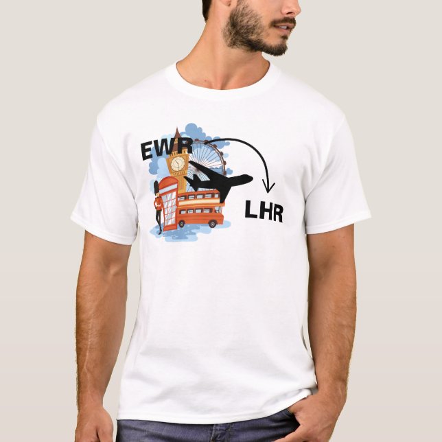 Camiseta Camisas de viaje a Londres Inglaterra (Anverso)