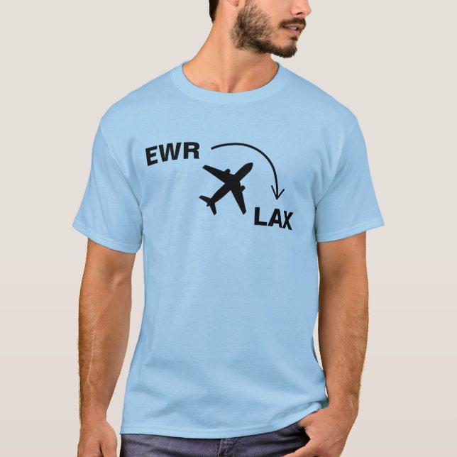 Camiseta Camisas de viaje a Los Ángeles California (Anverso)