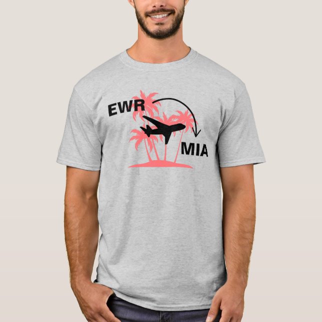 Camiseta Camisas de viaje a Miami Florida (Anverso)