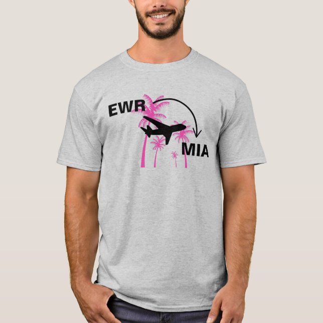 Camiseta Camisas de viaje a Miami Florida (Anverso)