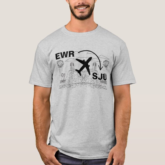 Camiseta Camisas de viaje a San Juan Puerto Rico (Anverso)