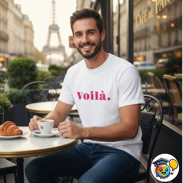 Camiseta Camisas de Voilà, regalo de los franceses, palabra (Subido por el creador)