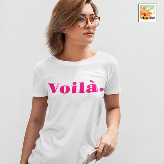 Camiseta Camisas de Voilà, regalo de los franceses, palabra (Subido por el creador)