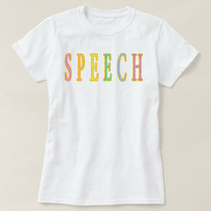 Camiseta Camisas de voz, camisas patólogas, terapia del hab