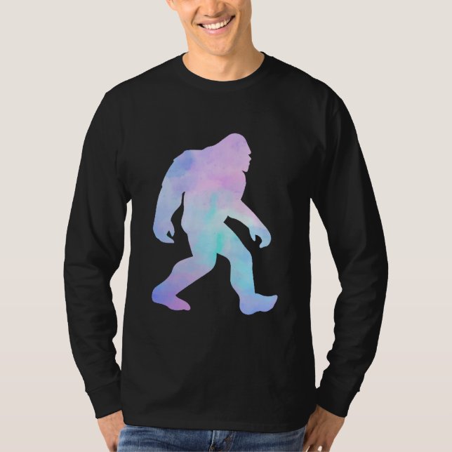 Camiseta Camisas de Watercolor Bigfoot (Anverso)