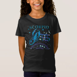 Camiseta Camisas de Zodiac Retro Escorpio para Niños