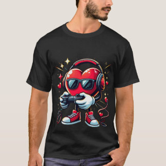 Camiseta Camisas del controlador de juegos de amor, camiset