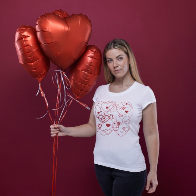 Camiseta Camisas del corazón rojo (Subido por el creador)