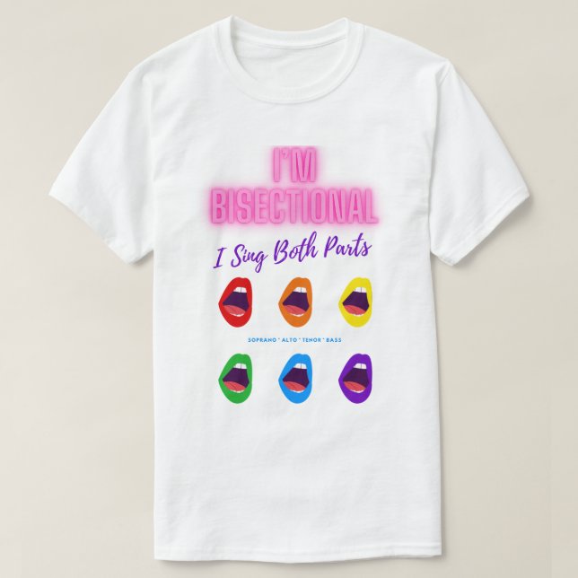 Camiseta Camisas del coro del orgullo (Diseño del anverso)