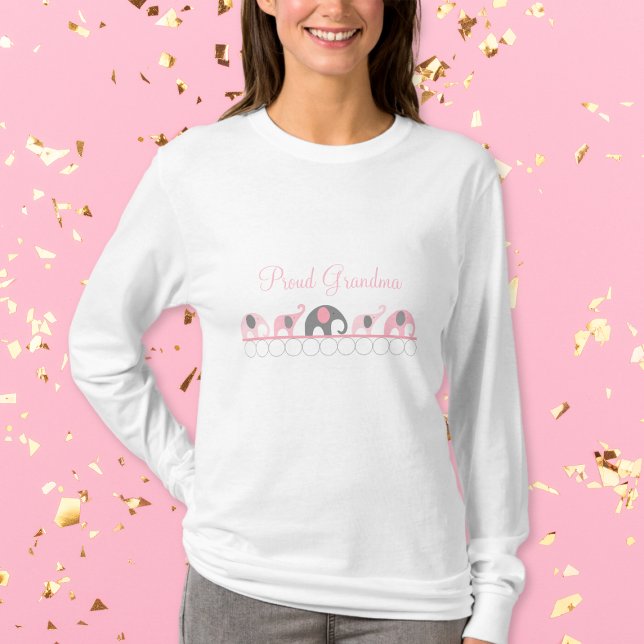 Camiseta Camisas del desfile de elefantes rosas y grises de (Subido por el creador)