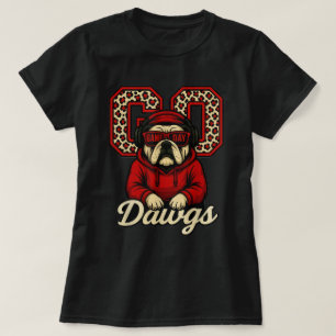 Camiseta Camisas del Día de la Hoodie del Bulldog de Go Daw