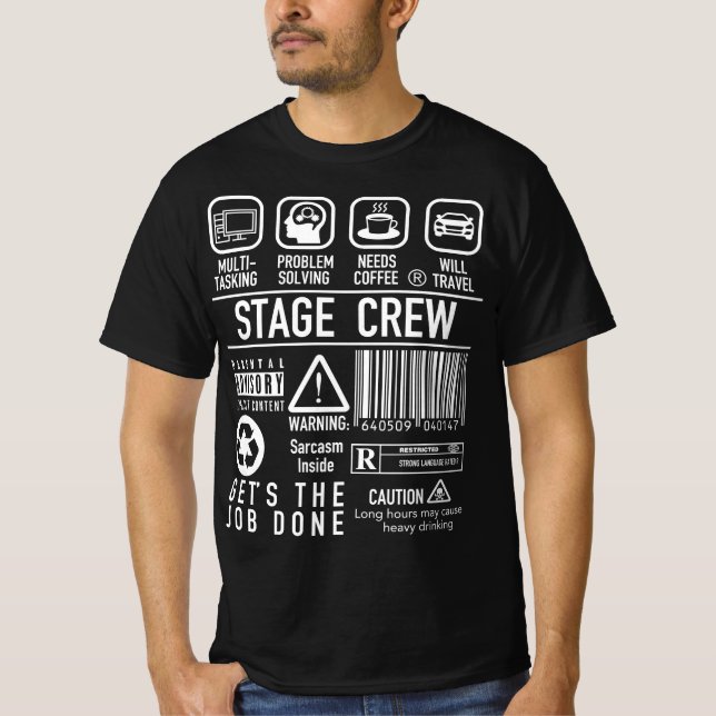 Camiseta Camisas del equipo de teatro super divertidas - Ba (Anverso)