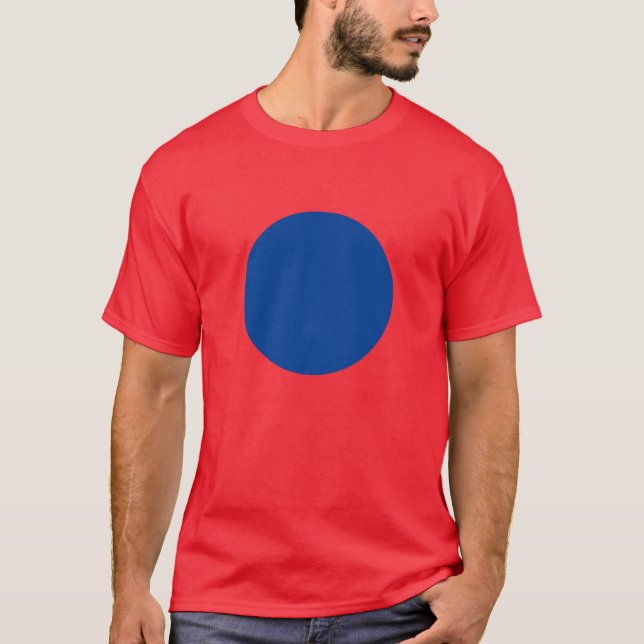 Camiseta Camisas del Estado Rojo del Punto Azul (Anverso)