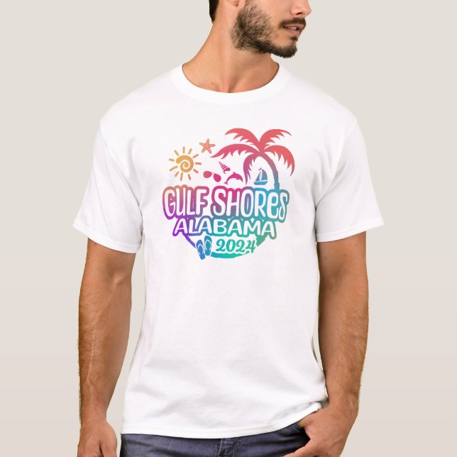 Camiseta Camisas del Golfo de Alabama 2024 de vacaciones o  (Anverso)