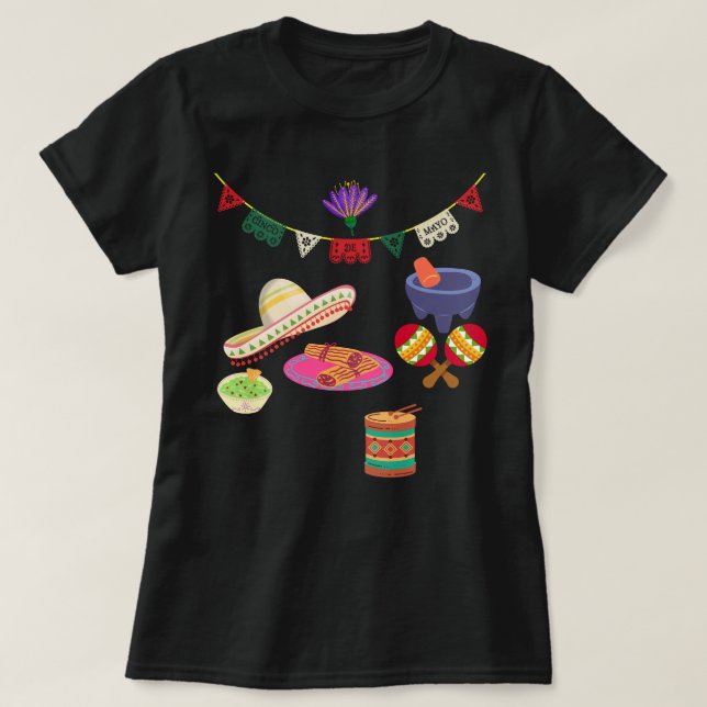 Camiseta Camisas del Mes del Patrimonio Hispano, Camisas La (Diseño del anverso)