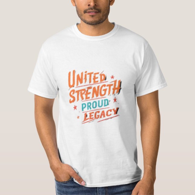 Camiseta Camisas del Orgullo del Legado Unido (Anverso)