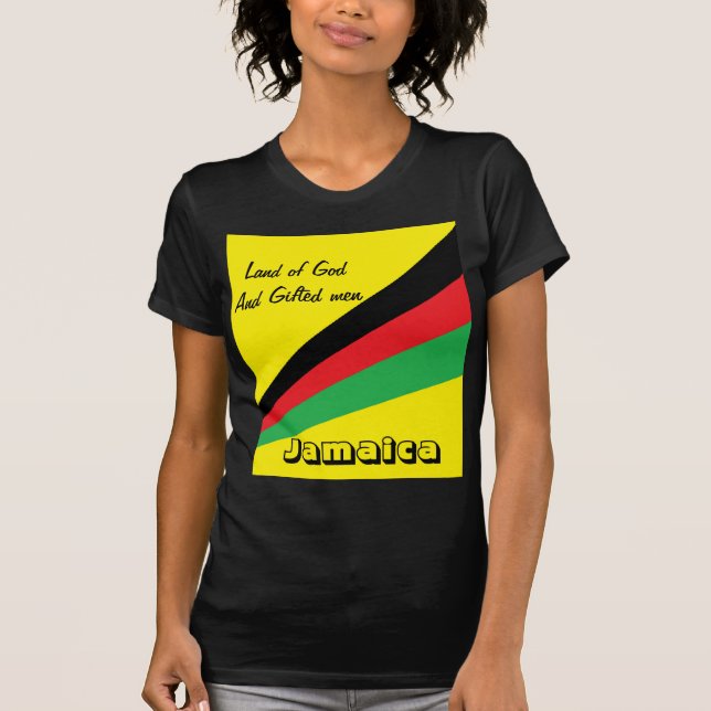 Camiseta Camisas del orgullo femenino de Jamaica (Anverso)