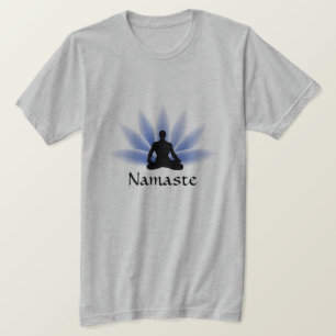 Camiseta Camisas del Personalizado Namaste Yoga Lotus Man