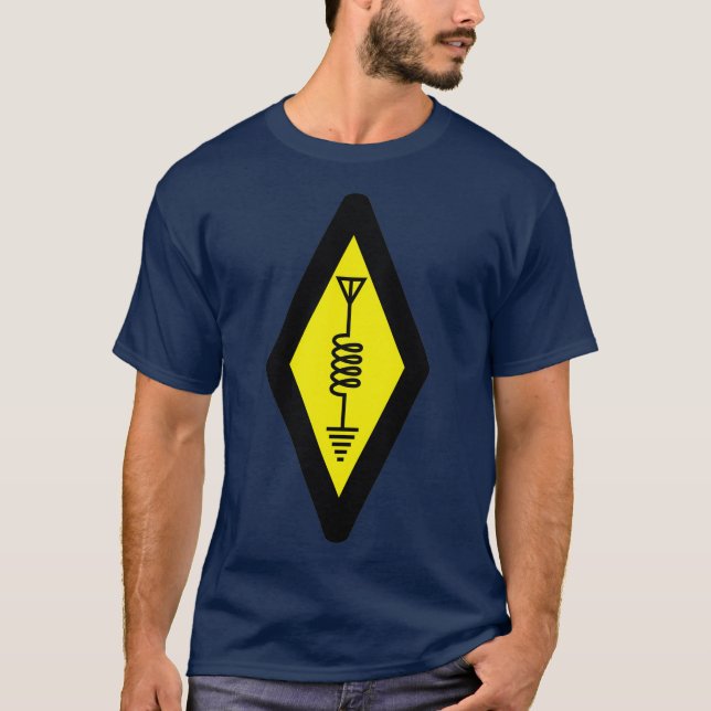 Camiseta Camisas del Símbolo Internacional de Radio Amateur (Anverso)