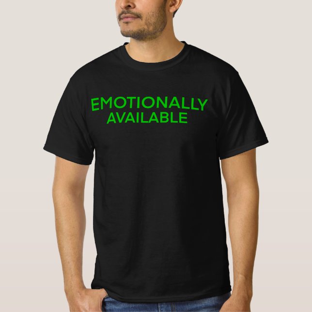 Camiseta Camisas disponibles emocionalmente (Anverso)