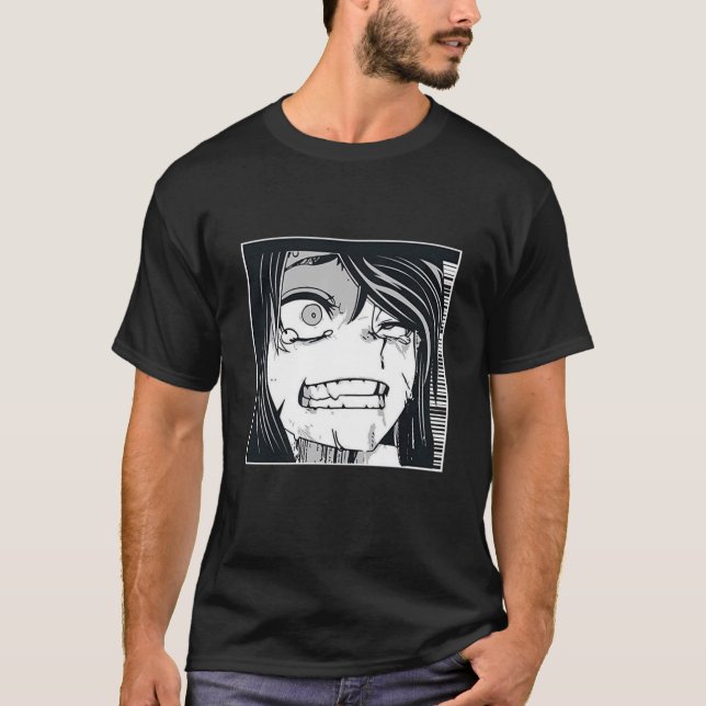 Camiseta Camisas divertidas de Ahegao T-Shirt Anime (Anverso)