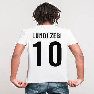 Camiseta Camisas divertidas francesas Lundi Zebi Número 10