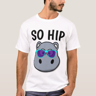 CAMISETA CAMISAS DIVERTIDAS PARA HOMBRES SO HIP HIPPO