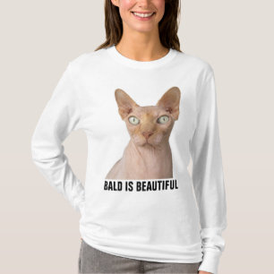 Camiseta Camisas divertidas Sphynx Cat sin pelo