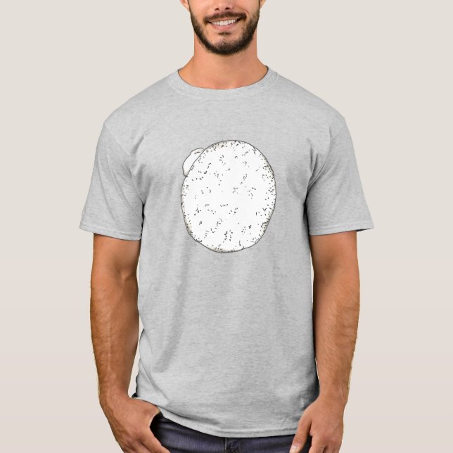 Camiseta Camisas Donut Doughnut llenas de crema en polvo (Anverso)
