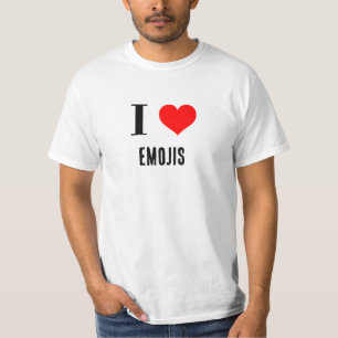Camiseta Camisas - emojis de corazón