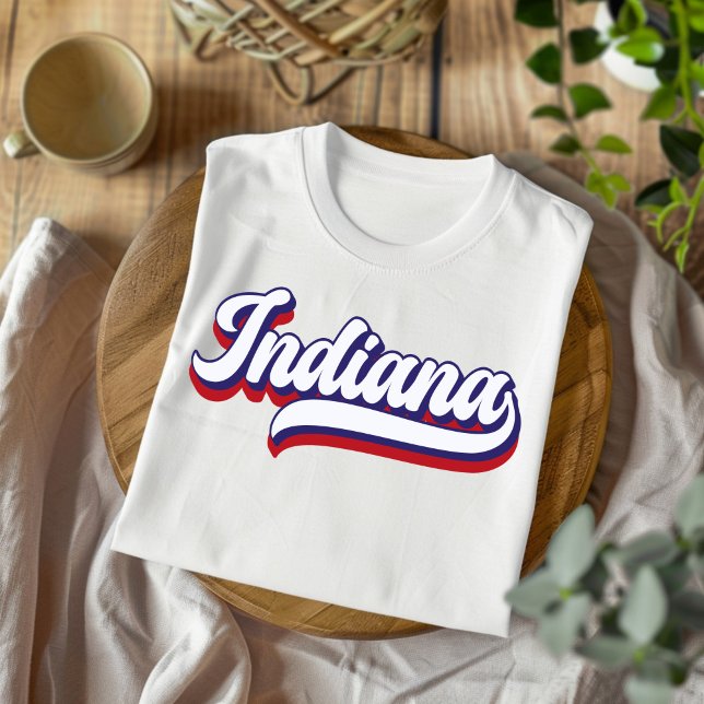 Camiseta Camisas en blanco y azul de la escritura de cosech (Subido por el creador)